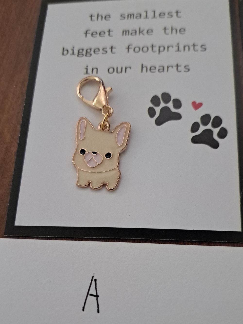 Dog Paw Enamel Charm Keychains - Gold Tone (Pick One) A B C D/ BUNDLE ONLY - Picture 2 of 5